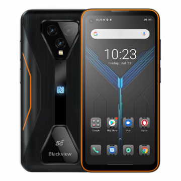 Telefon mobil Blackview BL5000 Portocaliu, Dual 5G, IPS 6.36 , 8GB RAM, 128GB ROM, Android 11, Dimensity 700 Octa Core, NFC, IP68, 4980mAh