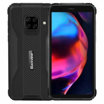 Telefon mobil Blackview BV5100 Pro Negru, 4G, IPS 5.7 , 4GB RAM, 128GB ROM, Android 10, Helio P22, Scanner cod bare, NFC, 5580mAh, Dual SIM