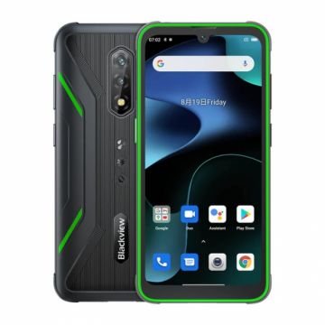 Telefon mobil Blackview BV5200 Verde, 4G, IPS 6.1 HD+, 4GB RAM extensibil, 32GB ROM, Android 12, Helio A22, 5180mAh, Power bank, Dual SIM