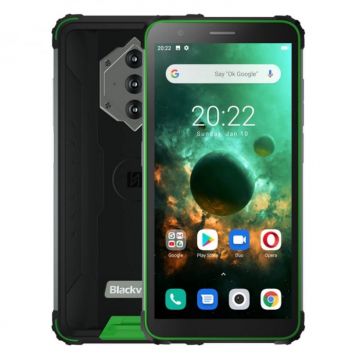 Telefon mobil Blackview BV6600 Verde, 4G, IPS 5.7 , 4GB RAM, 64GB ROM, Android 10, Helio A25 OctaCore, NFC, 8580mAh, Dual SIM