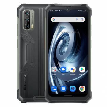 Telefon mobil Blackview BV7100 Negru, 4G, 6.583 FHD+, 10GB RAM (6GB + 4GB extensibili), 128GB ROM, Android 12, Helio G85, 13000mAh, Power bank, Dual SIM