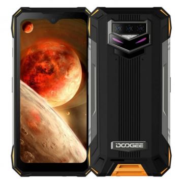 Telefon mobil Doogee S89 Pro Orange, 4G, LCD 6.3 , 8GB RAM, 256GB ROM, Android 12, Helio P90, NFC, IP68, 12000mAh, Incarcare 65W, Dual SIM