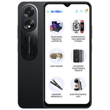 Telefon mobil Oppo A38, 4G, 128GB, 4GB RAM, Dual-SIM, Negru
