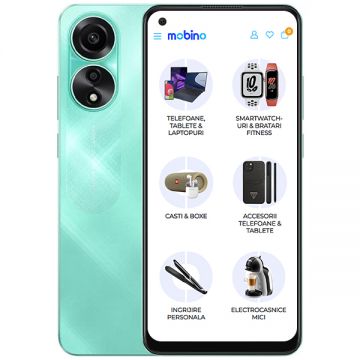 Telefon mobil Oppo A78 4G, 128GB, 8GB RAM, Dual-SIM, Verde Aqua