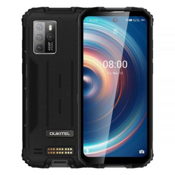 Telefon mobil Oukitel WP10 Negru, 5G, 6.67 FHD+, 8GB RAM, 128GB ROM, Android 10, Dimensity 800, NFC, IP68, 8000mAh, Dual SIM