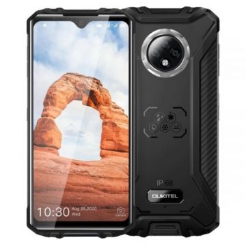 Telefon mobil Oukitel WP8 Pro, 4G, IPS 6.49 Waterdrop, 4GB RAM, 64GB ROM, MediaTek MT6762D OctaCore, NFC, 5000mAh, Dual SIM, Negru