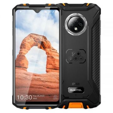 Telefon mobil Oukitel WP8 Pro, 4G, IPS 6.49 Waterdrop, 4GB RAM, 64GB ROM, MediaTek MT6762D OctaCore, NFC, 5000mAh, Dual SIM, Orange