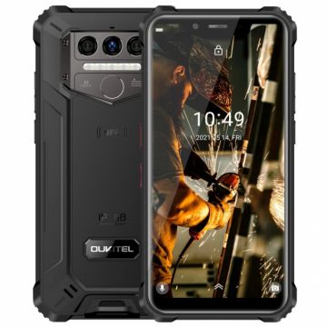 Telefon mobil Oukitel WP9 Negru, 4G, 5.86 HD+, 6GB RAM, 128GB ROM, Android 10, Helio P60 OctaCore, NFC, IP68, 8000mAh, Dual SIM