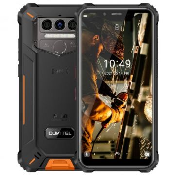 Telefon mobil Oukitel WP9 Orange, 4G, 5.86 HD+, 6GB RAM, 128GB ROM, Android 10, Helio P60 OctaCore, NFC, IP68, 8000mAh, Dual SIM