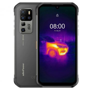Telefon mobil Ulefone Armor 11T Negru, 5G, IPS 6.1 , 8GB RAM, 256GB ROM, Android 11, Dimensity 800, Camera termica, IP68, 5200mAh, Dual SIM