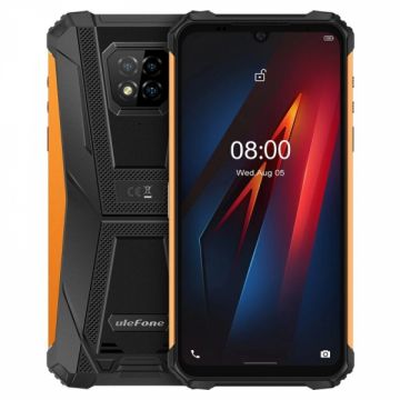 Telefon mobil Ulefone Armor 8 Orange, 4G, IPS 6.1 , 4GB RAM, 64GB ROM, Android 10, Helio P60 OctaCore, IP68, 5580mAh, Dual SIM