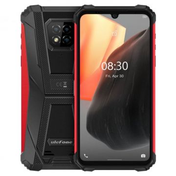 Telefon mobil Ulefone Armor 8 Pro Rosu, 4G, 6.1 Waterdrop, 8GB RAM, 128GB ROM, Android 11, Helio P60, NFC, IP68, 5580mAh, Dual SIM