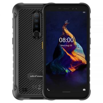 Telefon mobil Ulefone Armor X8 Negru, 4G, IPS 5.7 , 4GB RAM, 64GB ROM, Android 10, Helio A25 OctaCore, NFC, 5080mAh, Dual SIM