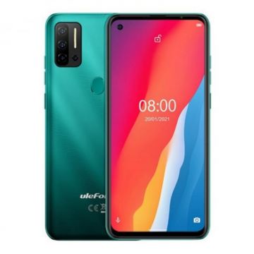 Telefon mobil Ulefone Note 11P Verde, 4G, 6.55 FullView perforat, 8GB RAM, 128GB ROM, Android 11, Helio P60 OctaCore, 4400mAh, Dual SIM