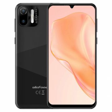Telefon mobil Ulefone Note 6P Negru, 4G, Waterdrop 6.1 HD+, 2GB RAM, 32GB ROM, Android 11 Go, SC9863A OctaCore, 3300mAh, Dual SIM