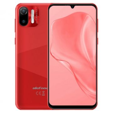 Telefon mobil Ulefone Note 6P Rosu, 4G, Waterdrop 6.1 HD+, 2GB RAM, 32GB ROM, Android 11 Go, SC9863A OctaCore, 3300mAh, Dual SIM