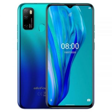 Telefon mobil Ulefone Note 9P, 4G, 6.52 Waterdrop, 4GB RAM, 64GB ROM, Android 10, Helio P22 OctaCore, 4500mAh, Dual SIM, Albastru