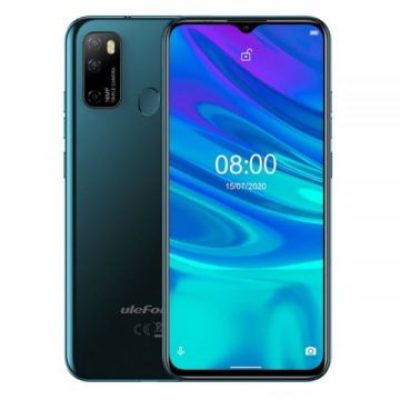 Telefon mobil Ulefone Note 9P, 4G, 6.52 Waterdrop, 4GB RAM, 64GB ROM, Android 10, Helio P22 OctaCore, 4500mAh, Dual SIM, Verde