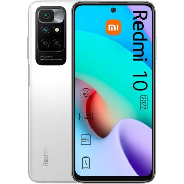 Xiaomi Telefon mobil Xiaomi Redmi 10 (2022), Dual SIM, 64GB, 4G, Alb