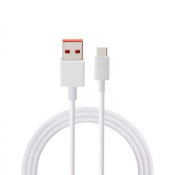 Cablu de incarcare super rapid Xiaomi USB Type-C, 6A, 120W, Alb