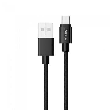 Cablu USB 1m Micro Platinum - Negru
