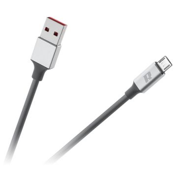Cablă USB 3.0 - Micro USB 200 cm TPE+Aluminiu Negru
