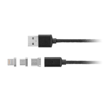 Cablu Magnetic Usb Micro / Lightning 1m, Viteza 480 Mb/s