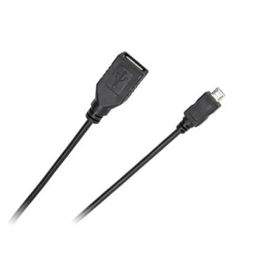 Cablu USB Mama-Micro USB Tata, lungime 0.2m, marca Cabletech.
