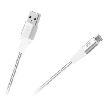 Cablu de date USB-micro USB 0.5m alb, încărcare rapidă