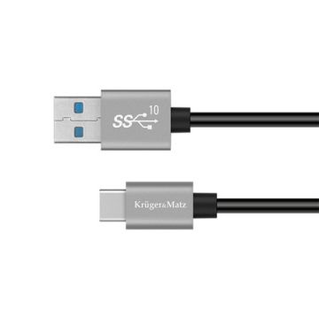 Cablu USB C 1m Kruger&Matz - Viteza Transmisie 10Gbps