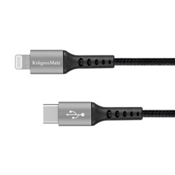 Cablu USB-Type C Lightning MFi 1m de la Kruger