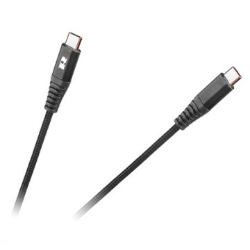 Cablu USB Tip C - 100cm negru, functie de incarcare