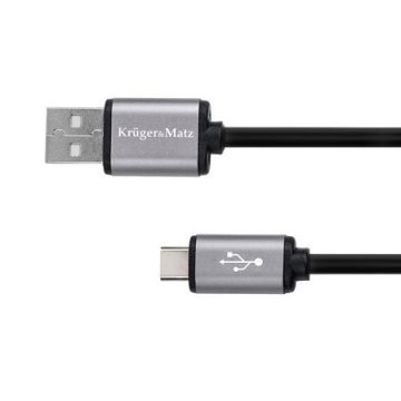 Cablu USB Kruger&Matz, Type C, 1.8m, Basic