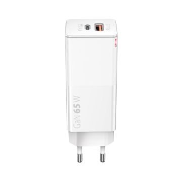 Charger Forever Core 65W, GAN, USB, USB-C, White