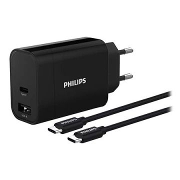 Incarcator USB Tip C si A Rapid Philips