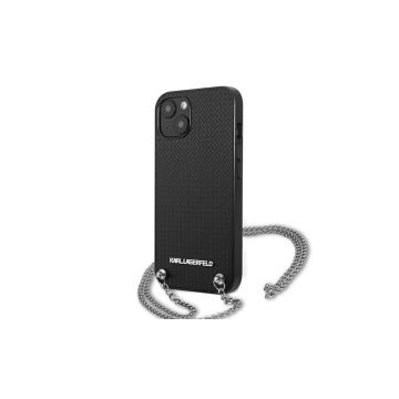 Karl Lagerfeld Eco Leather Chain Case iPhone 13 Black