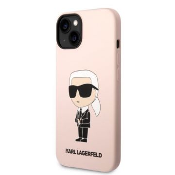 Stilosa husa iphone 14 Karl Lagerfeld Iconik Pink Hardcase