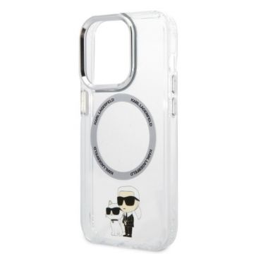 Luxury Karl Lagerfeld Transparent Hardcase for iPhone 14 Pro 6.1