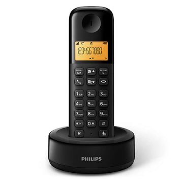 Telefon Dect Negru Philips cu Indicator de Putere
