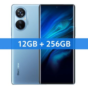 Telefon mobil Blackview A200 Pro Blue, 4G, display curbat 6.67 , 24GB RAM (12GB + 12GB extensibili), 256GB ROM, 108MP, Android 13, Helio G99, 5050mAh, Dual SIM