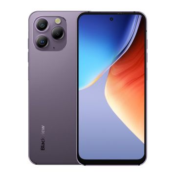 Telefon mobil Blackview A96, Provence Purple, 4G, display 6.5 120Hz 2.4K, 8+8GB RAM, 256GB ROM, Android 13, Helio G99, 4380mAh, Dual SIM