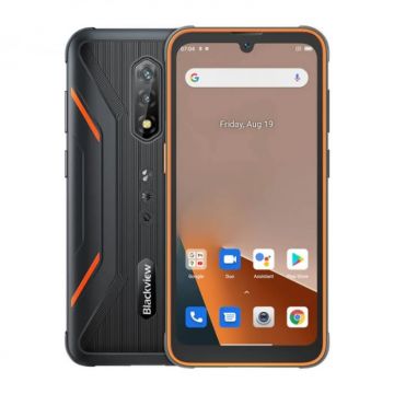 Telefon mobil Blackview BV5200 Orange, 4G, IPS 6.1 HD+, 7GB RAM (4GB + 3GB extensibili), 32GB ROM, Android 12, Helio A22, 5180mAh, Power bank, Dual SIM