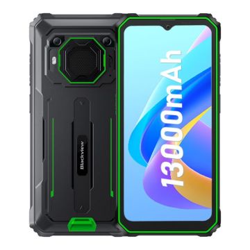 Telefon mobil Blackview BV6200 Pro Verde, 4G, IPS 6.56 , Boxa 3W, 10GB RAM (6GB + 4GB extensibili), 128GB ROM, Android 13, Helio P35, NFC, 13000mAh, 18W, Dual SIM