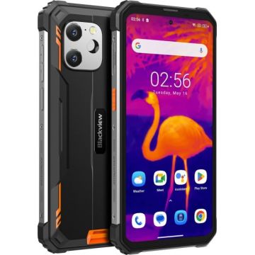 Telefon mobil Blackview BV8900 Orange, 4G, Camera termica, IPS 6.5 , 64+5 Mpx, 8GB + 8GB RAM, 256GB ROM, Android 13, 10380mAh, Dual SIM