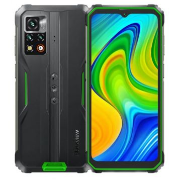 Telefon mobil Blackview BV9200 Verde, 4G, 6.6 FHD+, 8GB+6GB RAM, 256GB ROM, Android 12, MediaTek G96, Bt. v5.2, NFC, 5000mAh, Dual SIM