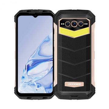 Telefon mobil Doogee S100 Pro Gold, 4G, IPS 6.58 FHD+, 12 GB+8GB RAM, 256GB ROM, Android 12, Helio G99, 22000mAh, NFC, Dual SIM