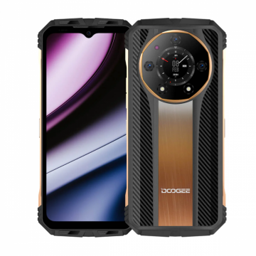 Telefon mobil Doogee S110 Gold, 4G, 6.58 FHD+, 12GB RAM+10GB RAM, 256GB ROM, Android 13, Helio G99, 10800mAh, 66W, NFC, OTG, Dual SIM