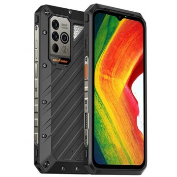 Telefon mobil Ulefone Armor 18 5G Negru, 6.58 IPS FHD+, 12GB + 5GB RAM, 256GB ROM, Android 12, Dimensity 900, NFC, IP68, 9600mAh, Dual SIM