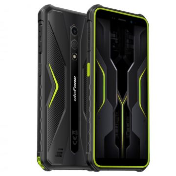 Telefon mobil Ulefone Armor X12 Pro Green, 4G, IPS 5.45 , 8GB RAM (4GB + 4GB extensibili), 64GB ROM, Android 13, MediaTek Helio G36, NFC, 4860mAh, Dual SIM