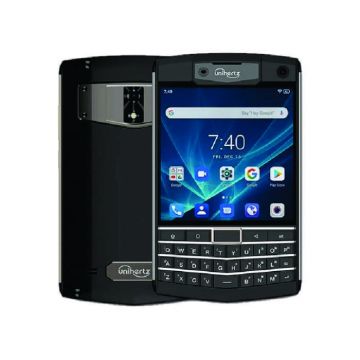 Telefon mobil Unihertz Titan Negru, 4G, 4.6  , 6GB RAM, 128GB ROM, Android 10, Helio P60 Octa-Core, NFC, 6000mAh,Tastatura QWERTY, Dual SIM